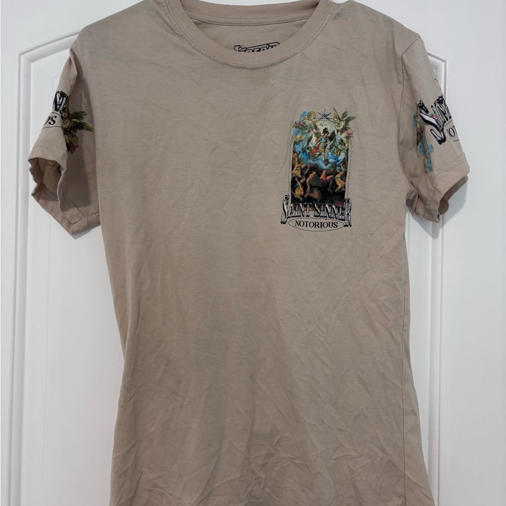 Notorious Beige Graphic Sweatshirt